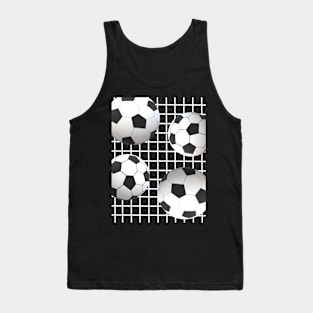 Soccer Balls On Goal Post Net Tank Top